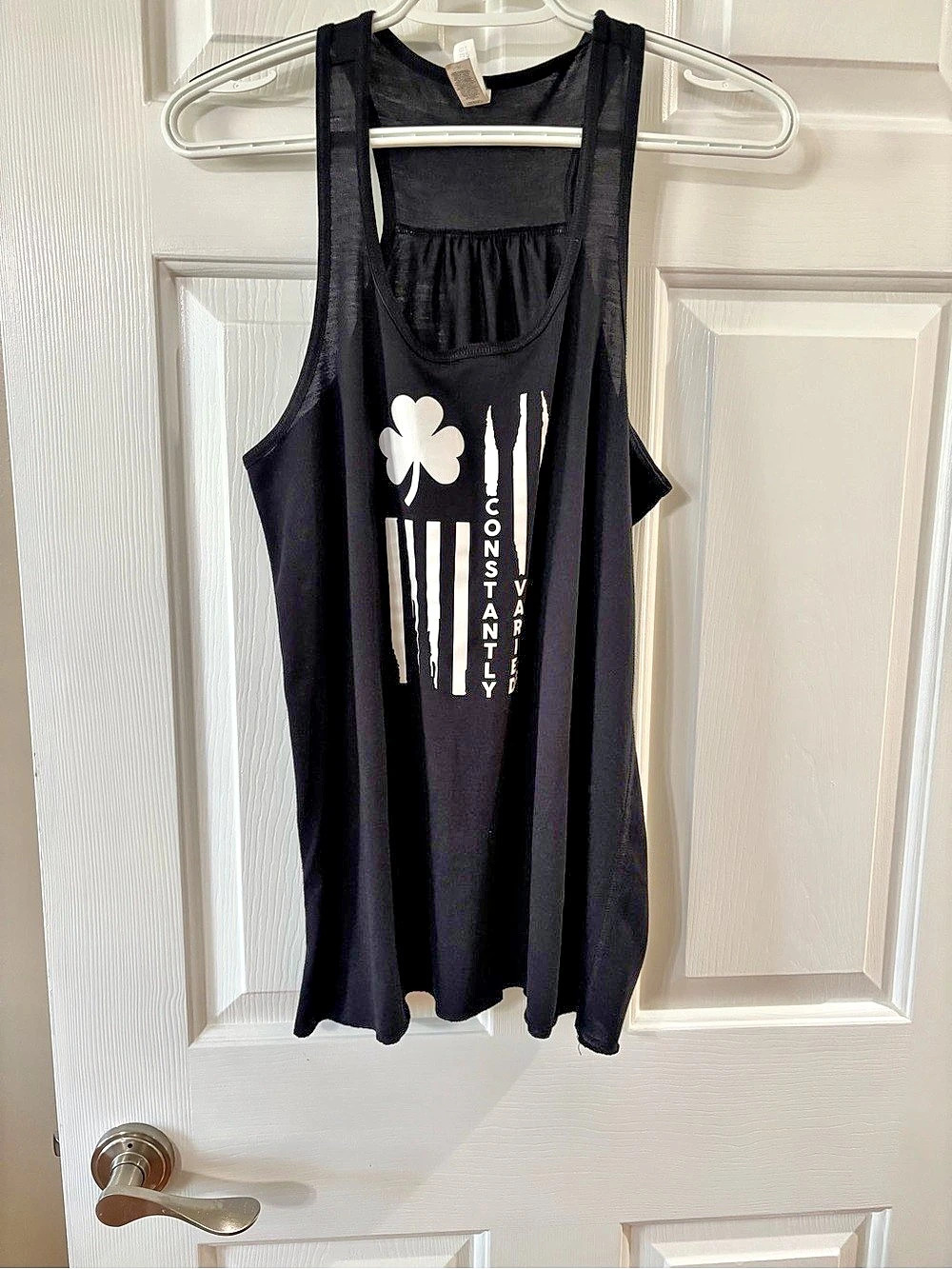 Bella + Canvas Flowy Collection tank Graphic Tank Top in Black Size XL Like New